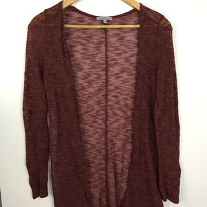 Charlotte Russe maroon light weight cardigan